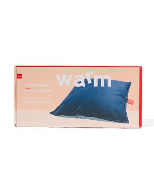 oplaadbaar warmtekussen 50x50cm blauw - 80020001 - HEMA