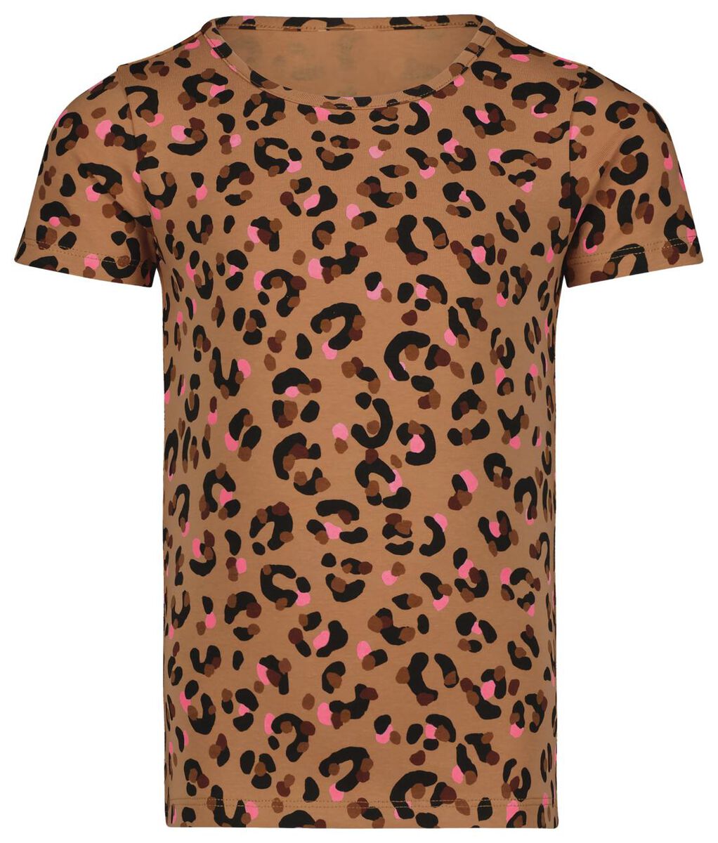 kinder t-shirt animal bruin - 1000027920 - HEMA