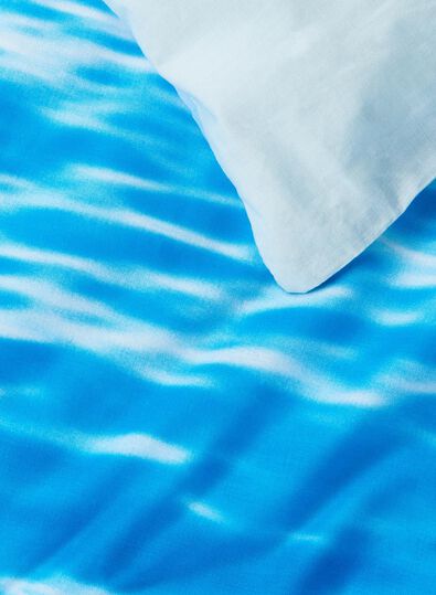 dekbedovertrek - zacht katoen - zee blauw - 1000014140 - HEMA