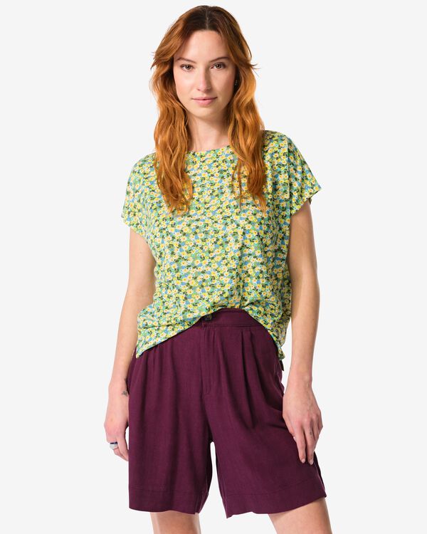 dames shirt Amelie bloemen multi multi - 36350480MULTI - HEMA