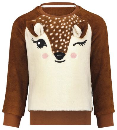 kinderpyjama fleece bambi bruin 86/92 - 23044402 - HEMA