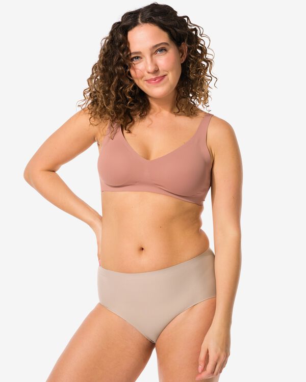 medium corrigerende slip hoge taille beige beige - 1000011247 - HEMA