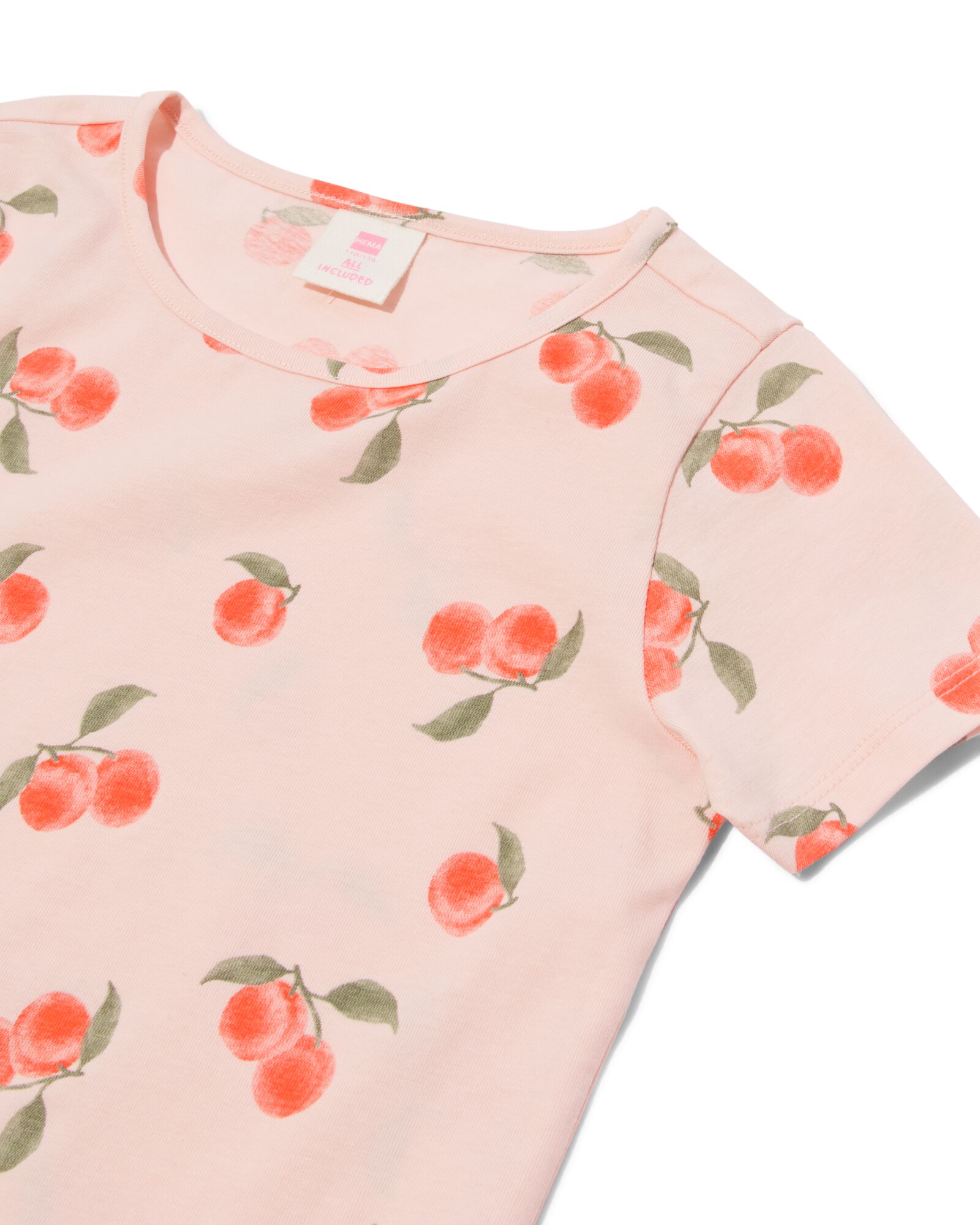 kinder t-shirt perzik roze - 1000031126 - HEMA