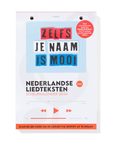 scheurkalender 2024 Nederlandse liedteksten - 14640014 - HEMA
