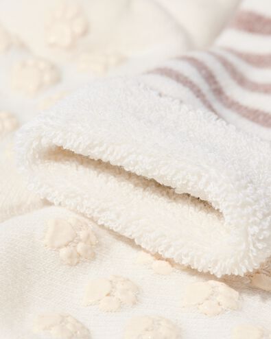 baby sokken met badstof - 2 paar beige 12-18 m - 4720014 - HEMA