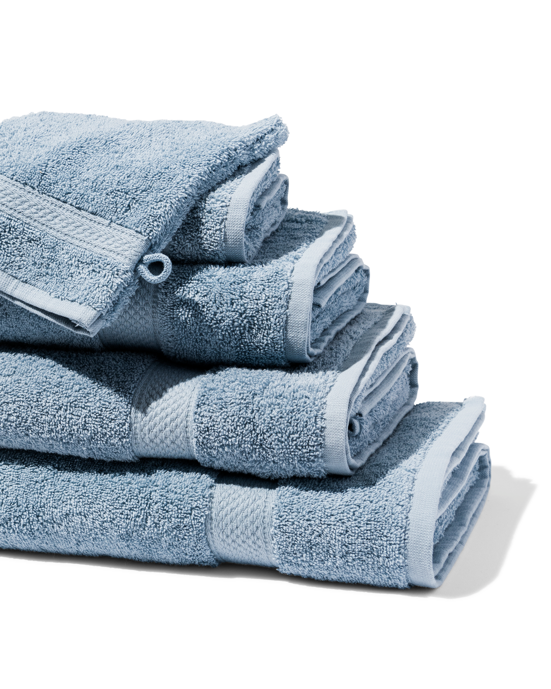 HEMA Handdoeken - Zware Kwaliteit Ijsblauw (ijsblauw)