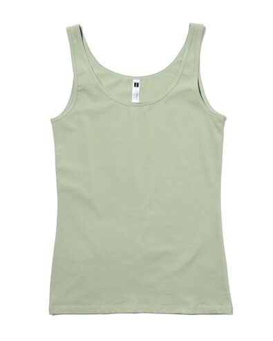 dames hemd katoen/stretch lichtgroen XL - 19671029 - HEMA