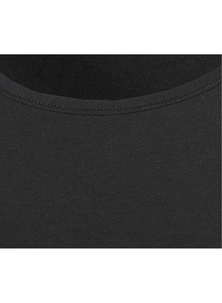 dameshemd real lasting cotton zwart zwart - 1000001957 - HEMA