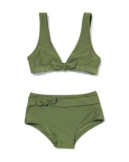 Kinder Bikini Met Glitters Legergroen (legergroen)