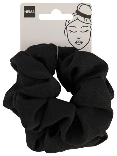 scrunchies stof zwart - 2 stuks - 11870219 - HEMA