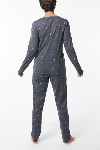 handelaar Onbekwaamheid galop dames pyjama met katoen donkergrijs - HEMA