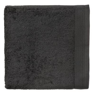 handdoek - 70 x 140 cm - hotelkwaliteit - donkergrijs donkergrijs handdoek 70 x 140 - 5217015 - HEMA