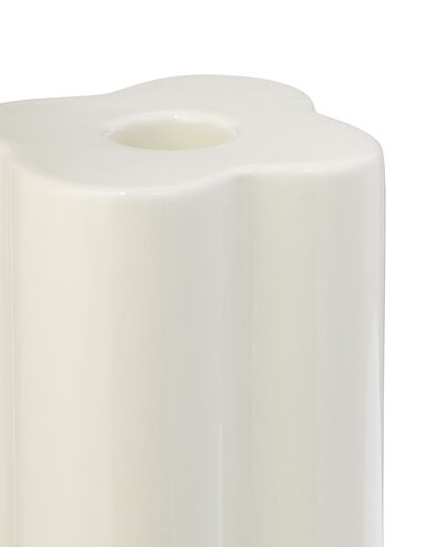 kandelaar L keramiek golf crème - 13324171 - HEMA