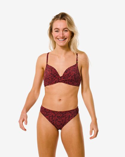 dames beugelloze bikinitop bruin S - 22310892 - HEMA