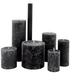 rustieke kaarsen zwart zwart - 1000030556 - HEMA