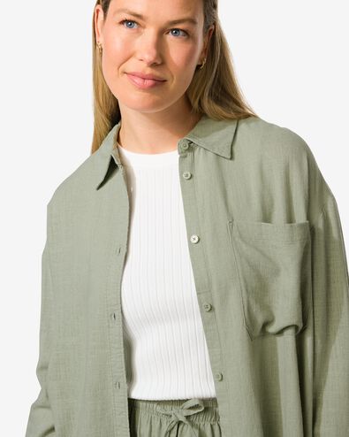 damesblouse Lizzy lichtgroen lichtgroen - 36208980LIGHTGREEN - HEMA