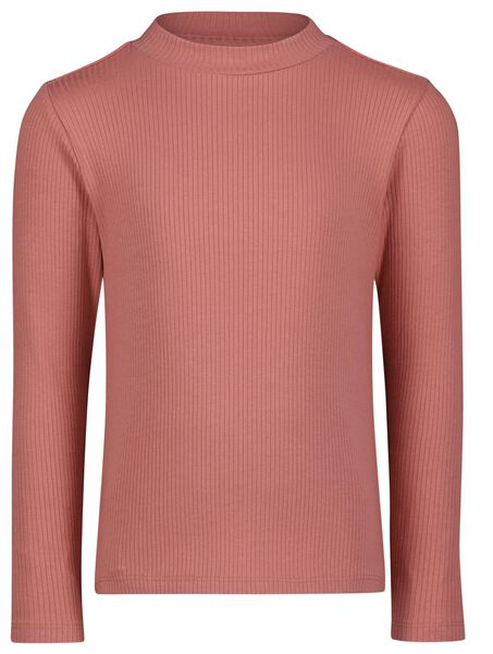 kinder t-shirt rib roze roze - 1000028373 - HEMA