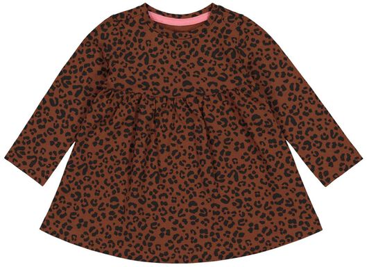 baby jurk luipaard bruin bruin - 1000026805 - HEMA