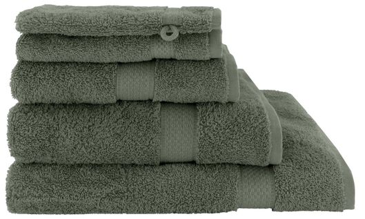 handdoeken - zware kwaliteit legergroen legergroen - 1000025889 - HEMA