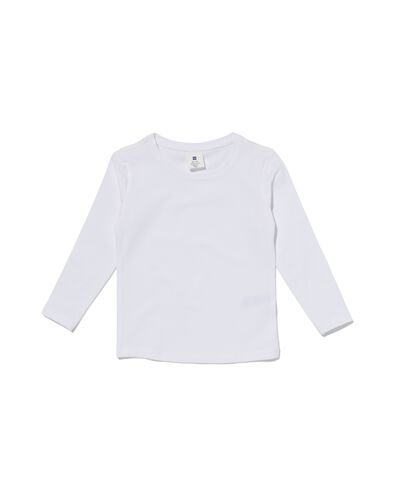 kinder t-shirts - 2 stuks wit 86/92 - 30843649 - HEMA