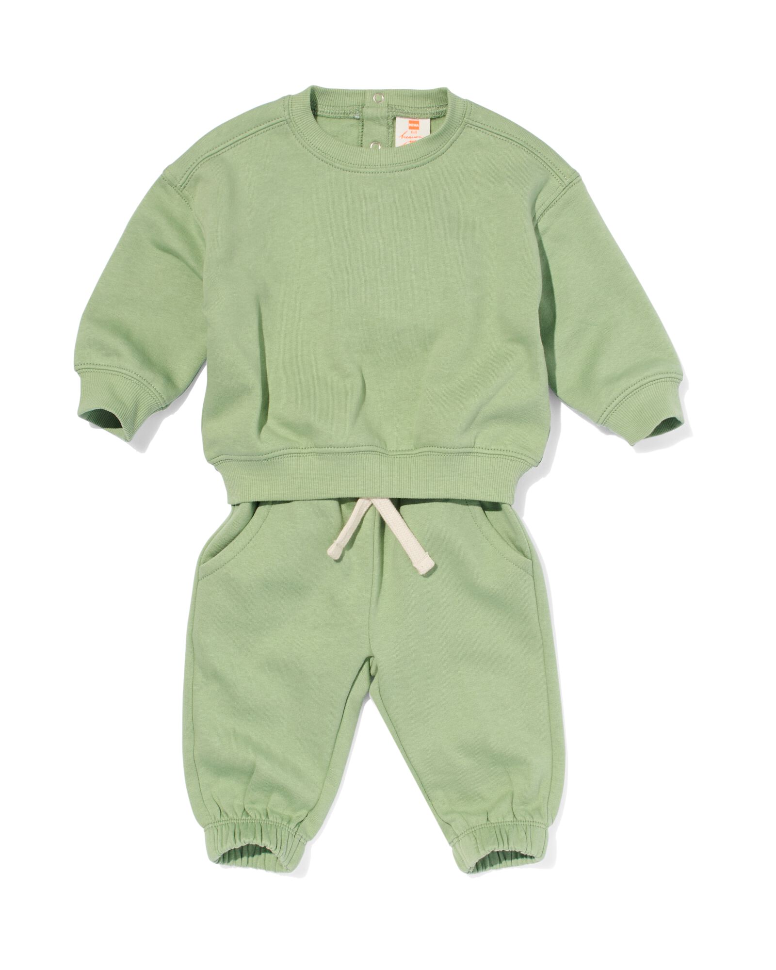 baby kleding sweatset groen groen - 33100450GREEN - HEMA