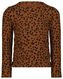 kinder t-shirt rib animal bruin bruin - 1000025565 - HEMA