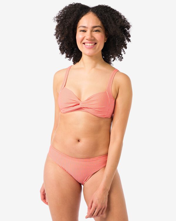 dames bikinibroekje seersucker roze roze - 22352050PINK - HEMA