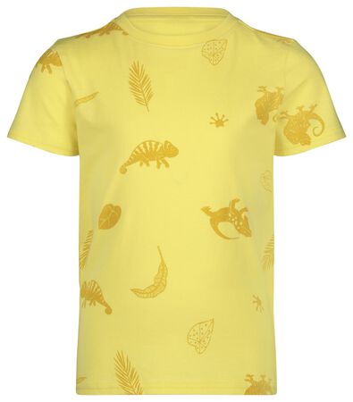 kinder t-shirt hagedis geel - 1000023024 - HEMA