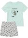 kinder shortama lichtblauw - 1000008252 - HEMA