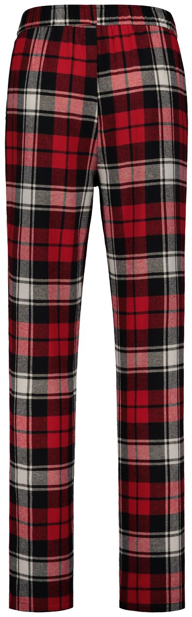heren pyjamabroek flannel rood - 1000029295 - HEMA