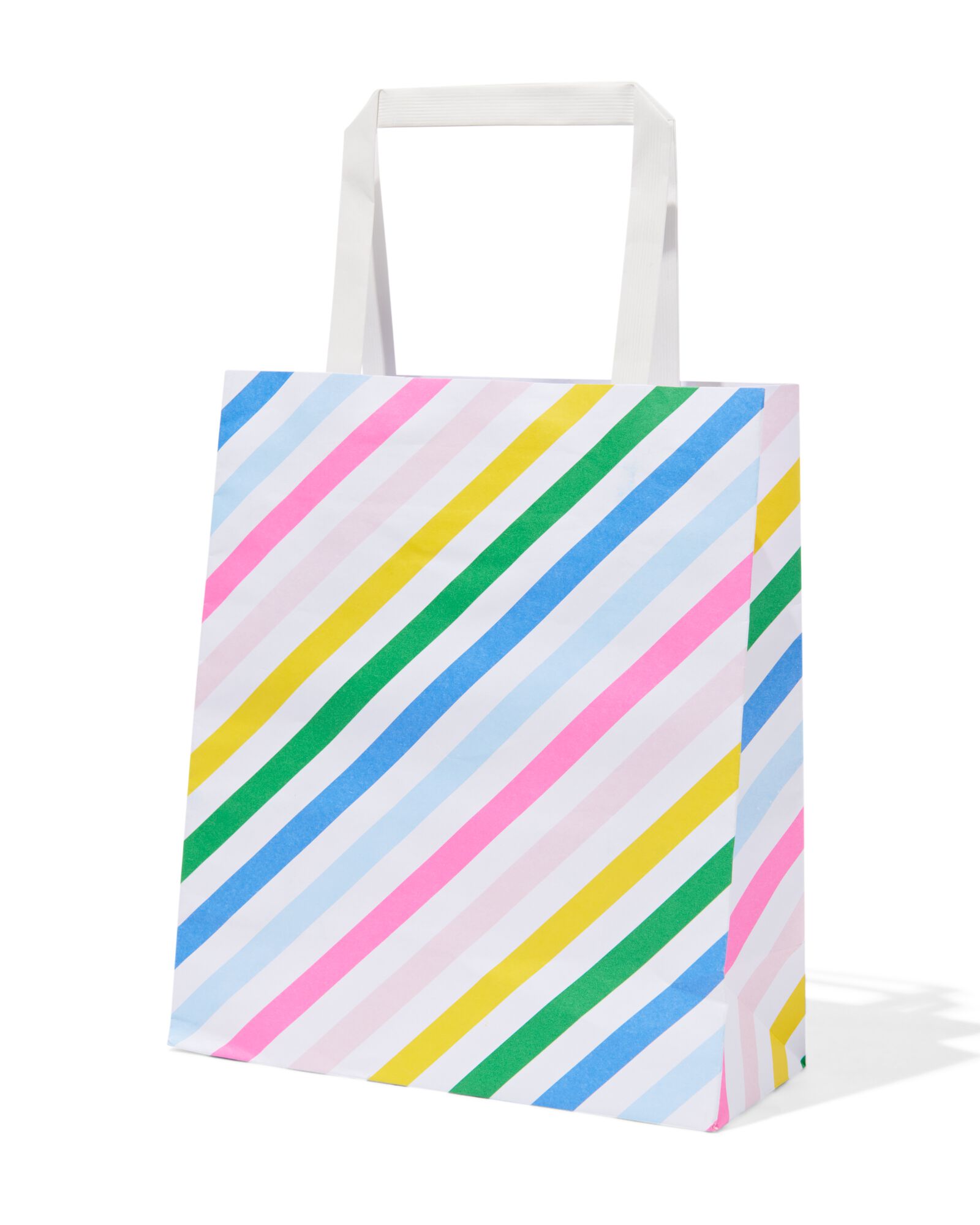 cadeautasjes papier 21x18x8 strepen - 6 stuks - 14740059 - HEMA