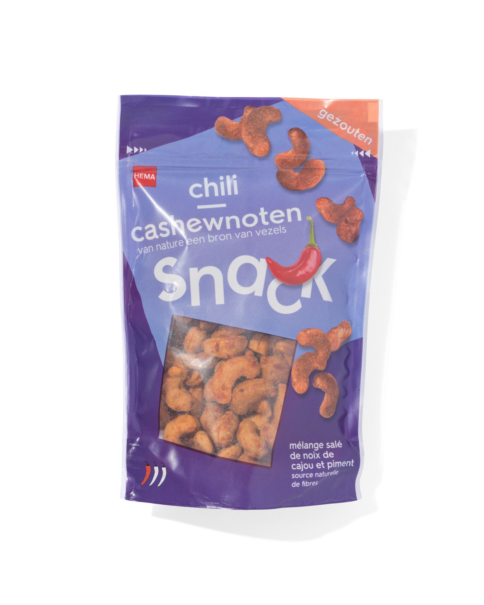 cashewnoten chili 165gr - 10650022 - HEMA