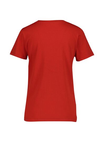dames t-shirt rood - 1000014344 - HEMA