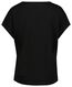dames t-shirt zwart S - 36240351 - HEMA