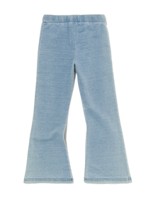 kinder legging flared denim lichtblauw lichtblauw - 1000030001 - HEMA