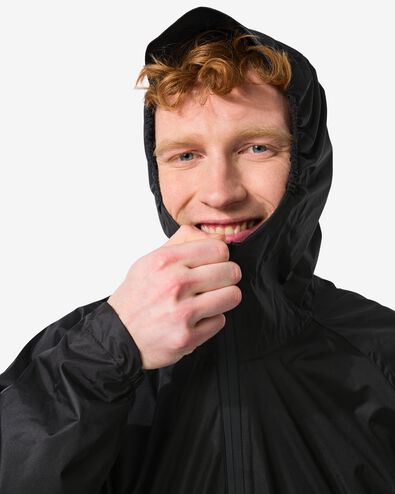 regenponcho voor volwassen lichtgewicht zwart zwart - 34440085BLACK - HEMA
