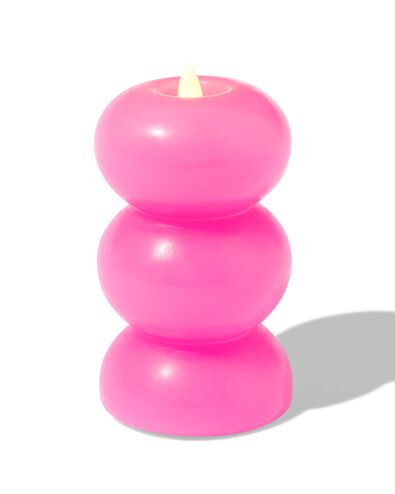 Kaars led  roze - 13550100 - HEMA