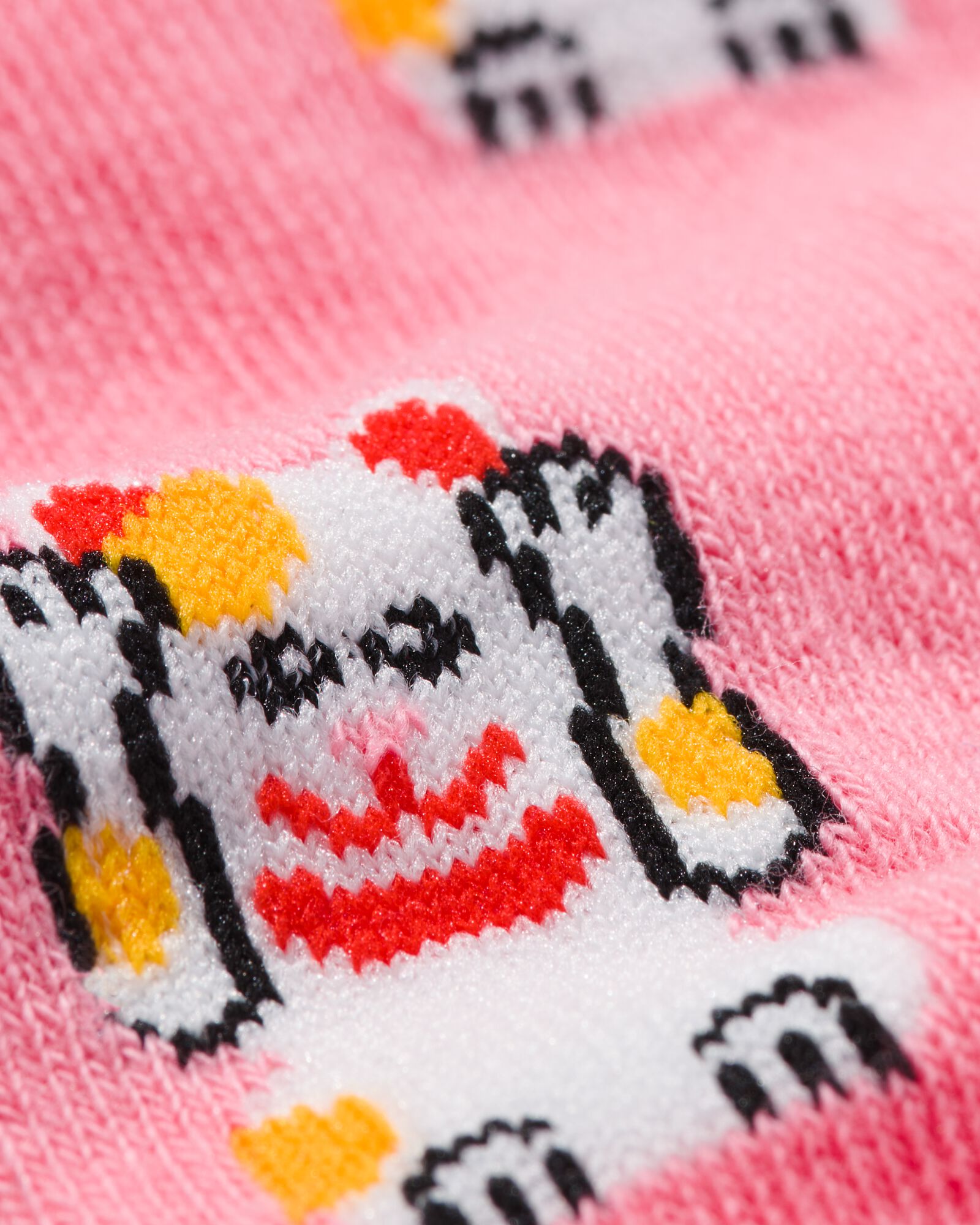sokken met katoen lucky cat roze roze - 4141125PINK - HEMA
