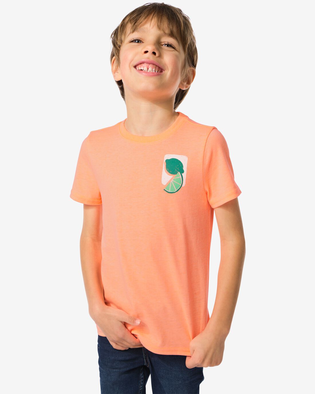 HEMA Kinder T-shirt Citrus Oranje (oranje)
