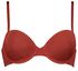 t-shirt beugel bh micro recycled rood rood - 1000020735 - HEMA
