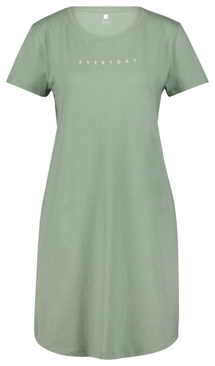 dames nachthemd katoen groen XL - 23400128 - HEMA