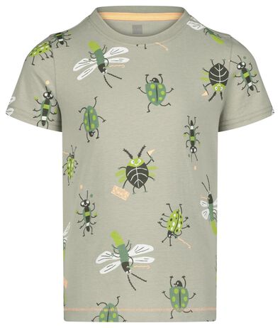 kinder t-shirt insecten middengroen - 1000023236 - HEMA