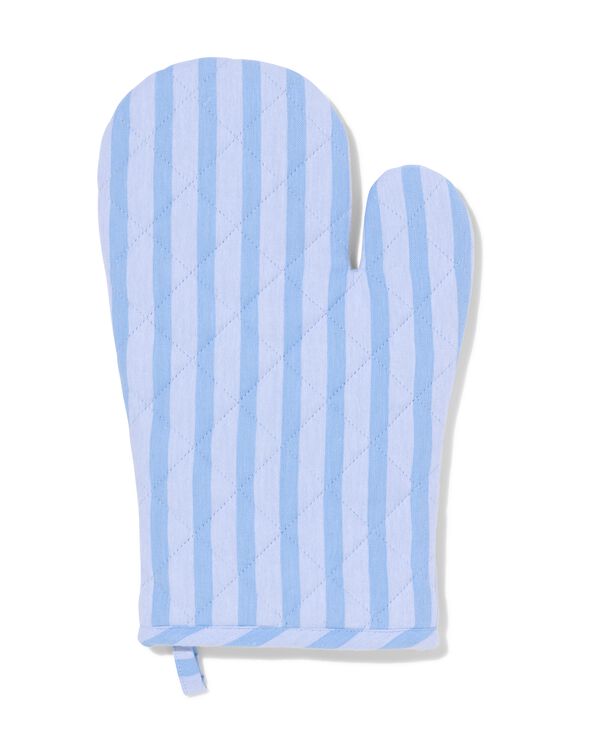 ovenwant katoen strepen blauw - 5460002 - HEMA