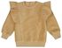 baby sweater velours met ruffle zand - 1000028176 - HEMA