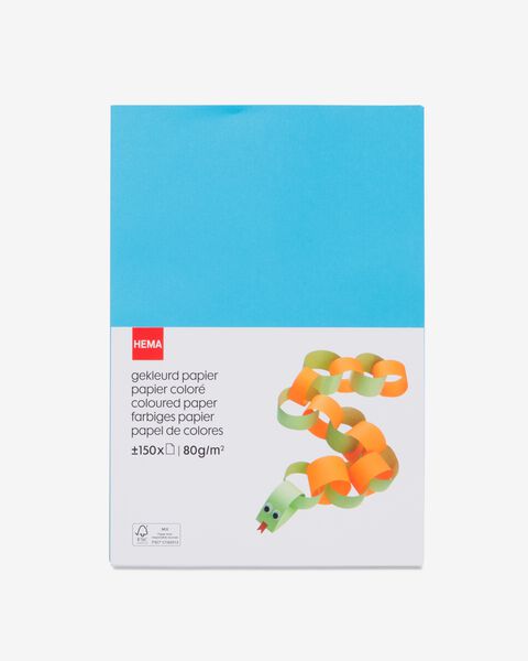 gekleurd papier - 150 stuks - 15910155 - HEMA