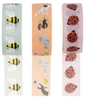 Washi Tapes Insecten - 3 Stuks