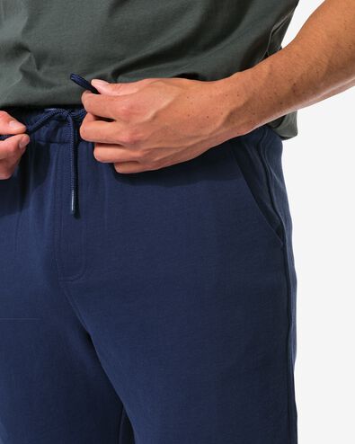 heren sweatshort donkerblauw donkerblauw - 2109960DARKBLUE - HEMA