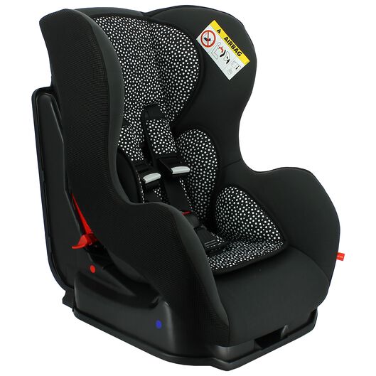 Verbinding Wijzerplaat Zonsverduistering autostoel baby 0-25kg zwart/witte stip - HEMA