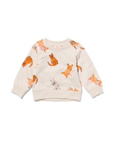 newborn sweater katten ecru ecru - 1000029872 - HEMA