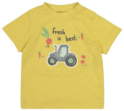 2-pak baby t-shirts geel - 1000019273 - HEMA